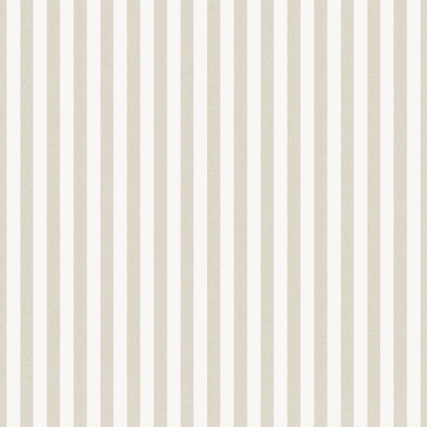 Striped non-woven wallpaper beige and white Blooming Garden Rasch Textil 084051