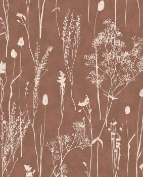 leaf branches brown/white non-woven wallpaper Waterfront Eijffinger 300813
