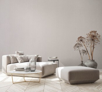 Gray non-woven wallpaper delicate pattern Slow Living Hohenberger 64669-HTM