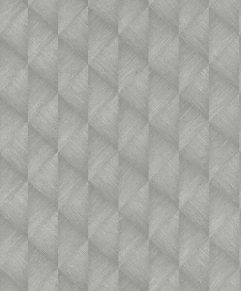 Gray vinyl wallpaper diamond pattern Tropical House Rasch 687903