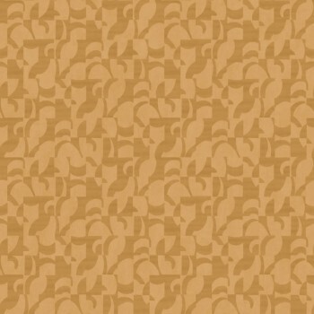 Graphic shapes ocher non-woven wallpaper Casadeco - Utopia Texdecor UTOP85142317
