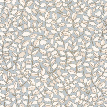 Gray and beige wallpaper vines and leaves Caselio - Dream Garden DGN102296026