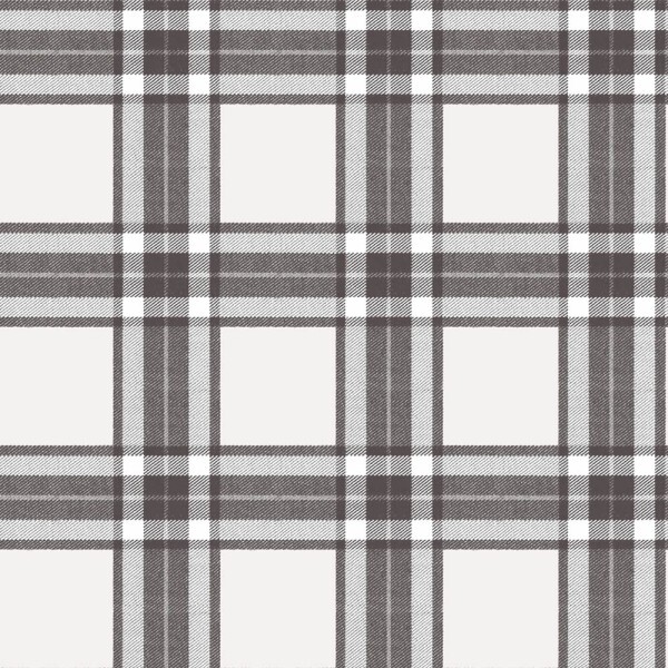 Check pattern non-woven wallpaper black and white Blooming Garden Rasch Textil 084059