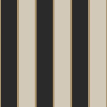 Tapete mit Streifen Sand-schwarz Stripes 015019