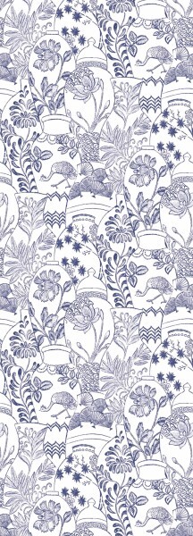 Wall panel vase pattern purple Delicacy 85426148