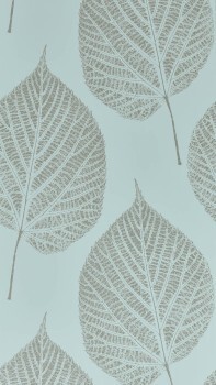 große Blätter mit filigranen Details grün Vliestapete Sanderson Harlequin - Colour 1 HTEW112610