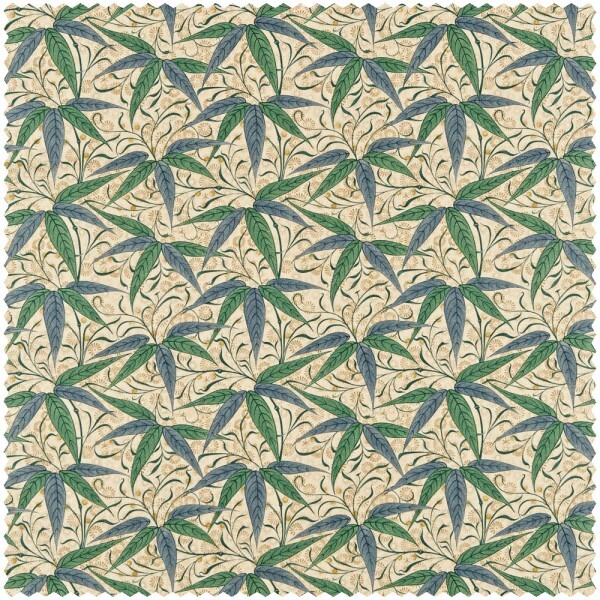Decoration fabric leaves, flowers and berries cream DCM226710