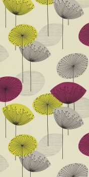 grafische Blüten beige Papiertapete Sanderson - One Sixty DOPWDA102