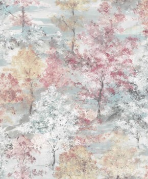 Pastel colored wallpaper cherry blossom look Global Fusion Essener G56432