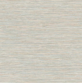 non-woven wallpaper woven pattern beige and gray 026719