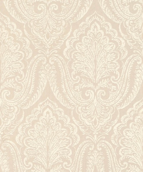 non-woven wallpaper leaves cream 88723