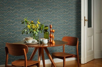 wallpaper zigzag pattern green 560985
