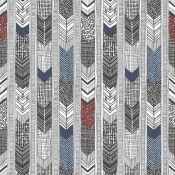 Indian feathers wallpaper multicolored Global Fusion Essener G56380