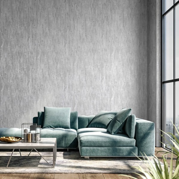 Metal-like look non-woven wallpaper taupe Urban Classics Hohenberger 64851-HTM