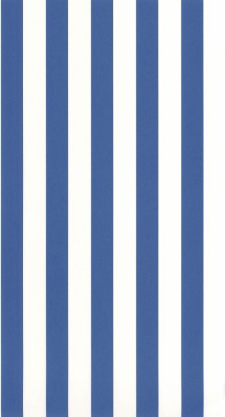 Lined Pattern Wallpaper White and Blue Mediterranee Casadeco MEDI87436679