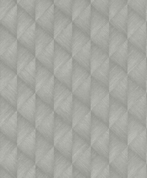 Gray vinyl wallpaper diamond pattern Tropical House Rasch 687903