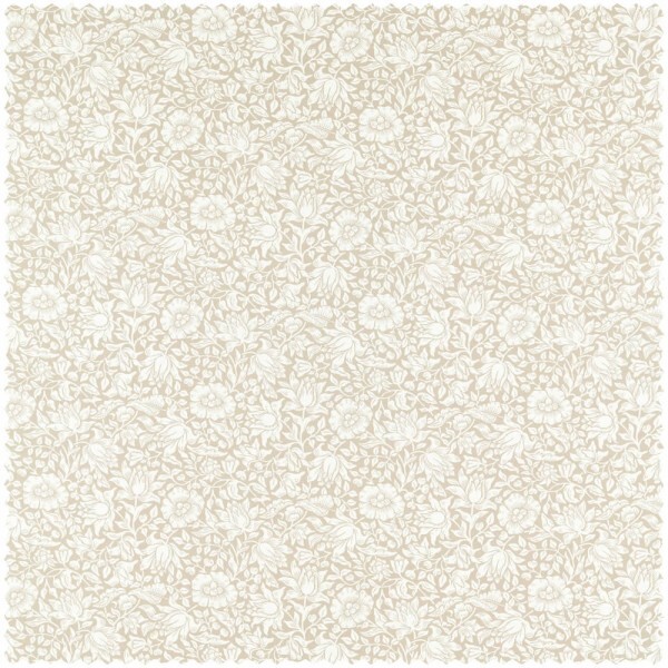 Decoration fabric large flowers and tendrils beige MSIM226921
