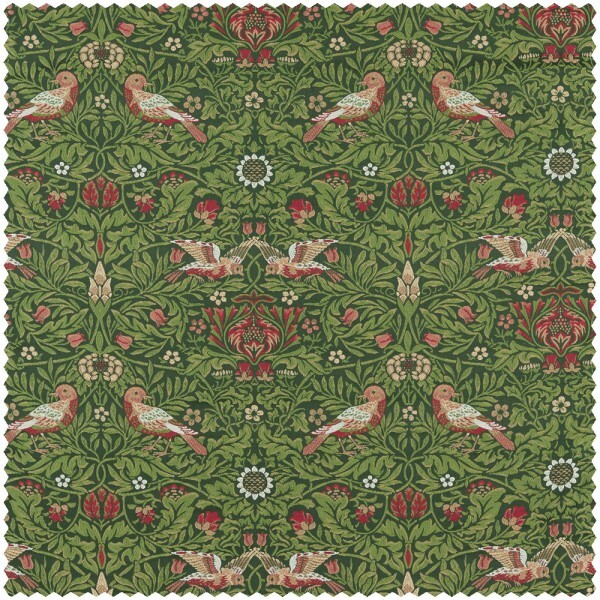 Decoration fabric flowers and leaves green MEWF237311