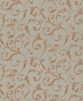 non-woven wallpaper tendrils beige 88846
