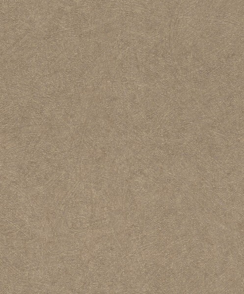 plaster-like wiped look brown non-woven wallpaper Concrete Rasch 520286