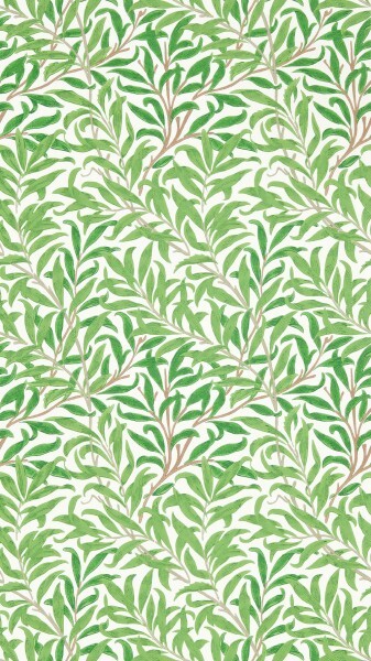 Wallpaper intertwined willow branches white MSIM217081