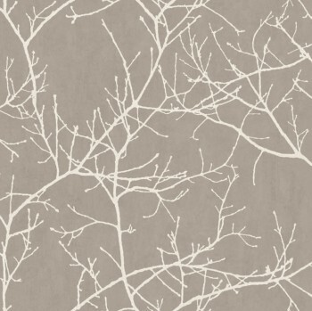 branches light brown non-woven wallpaper Casadeco - Riverside 3 Texdecor RVSD16962625