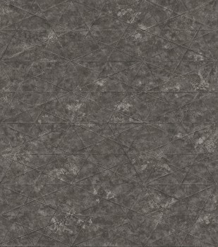 line pattern with shimmering accents dark brown non-woven wallpaper Composition Rasch 554373