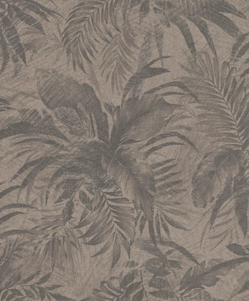 23-229096 Rasch Textil Abaca Tapete floral Muster braun Vlies