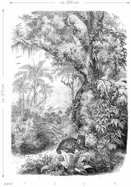 Wandbild Dschungel IIXL Paradise 158945