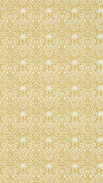 non-woven wallpaper curved tendrils yellow MEWW217197