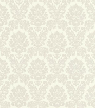 baroque pattern beige vinyl wallpaper Trianon 13 Rasch 570519