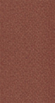 Shimmering plant fiber red brown non-woven wallpaper Casadeco - Ginkgo Texdecor GINK86253530
