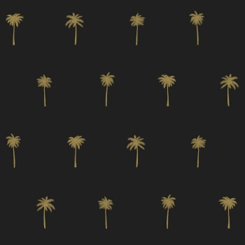 Tapete Palmen schwarz Paradise 139161