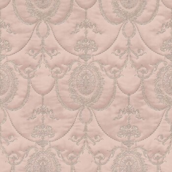 ornamental look pink vinyl wallpaper Trianon 13 Rasch 570823