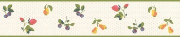 Fruits White and green borders Petite Fleur 5 Rasch Textil 288581