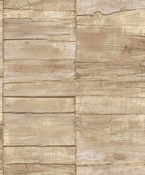 Wooden board look wallpaper beige grunge Essener G45340
