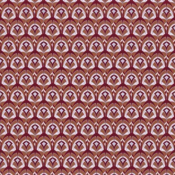 Tapete Muscheln grafisch rot 48-74000394 Casamance - Portfolio