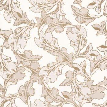 Green non-woven wallpaper Large flowers and leaves Caselio - Dream Garden DGN102281010