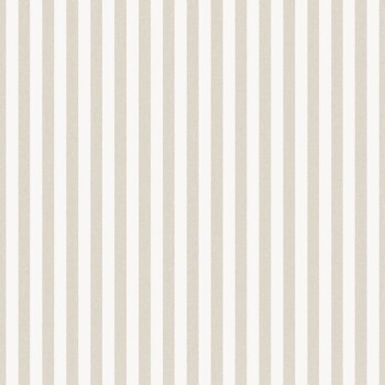 Striped non-woven wallpaper beige and white Blooming Garden Rasch Textil 084051