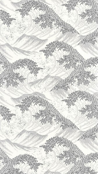 Wavy pattern white non-woven wallpaper Caselio - Moonlight 2 Texdecor MLGT104360945