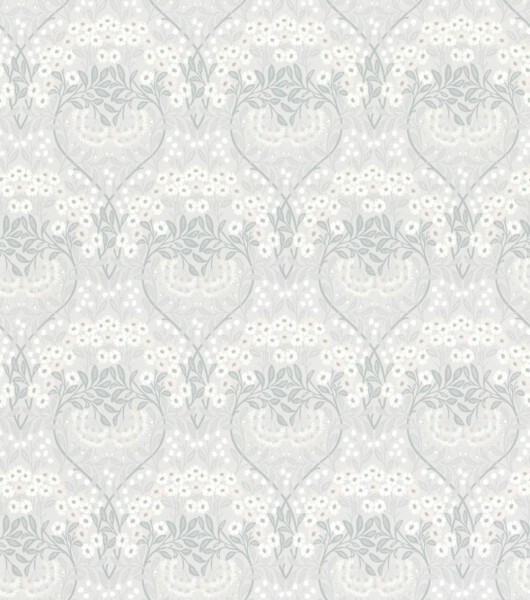 flower bouquets and tendrils gray non-woven wallpaper Sophia Rasch 710069
