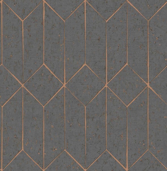 non-woven wallpaper line pattern gray 026701