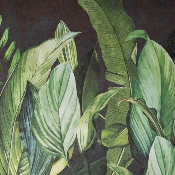 Black and green mural nature motifs Tropical Hohenberger 18002