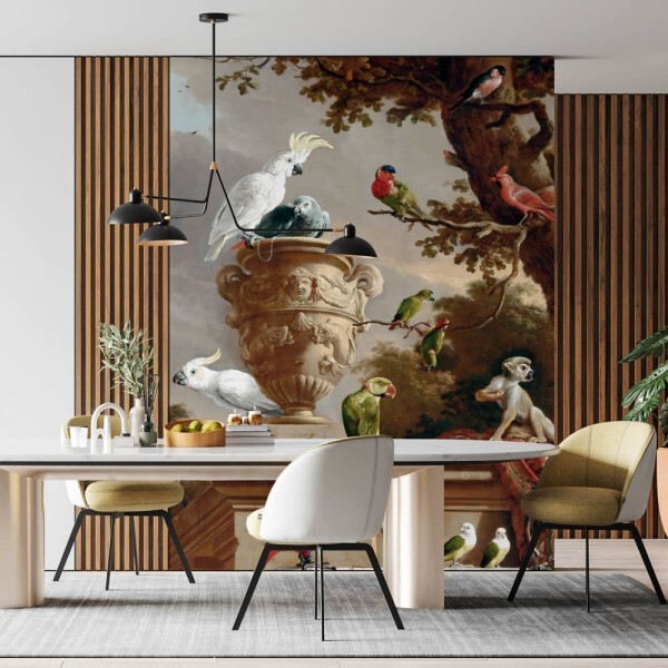 Historical mural with parrots 26989-HTM GMM Hohenberger