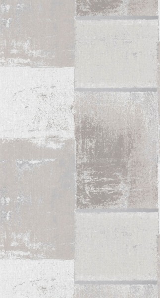Grau und silbere Vliestapete Grafisches Muster Casadeco - Gallery GLRY86179201