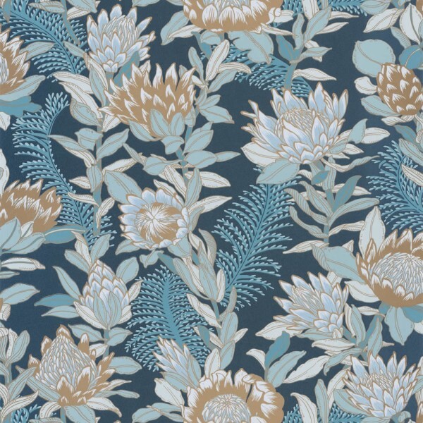 Blaue Tapete Muster Caselio - Dream Garden Texdecor DGN102246125