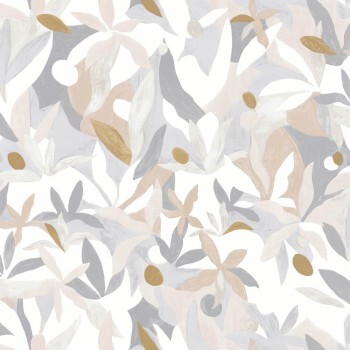 Painted pattern beige gray non-woven wallpaper Caselio - Imagination IMG102161021
