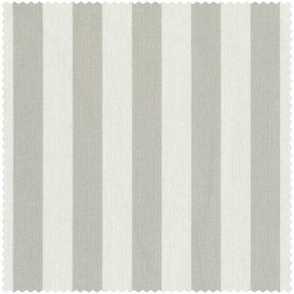 Gray and white decorative fabric wide stripes Petite Fleur 5 Rasch Textil 871646