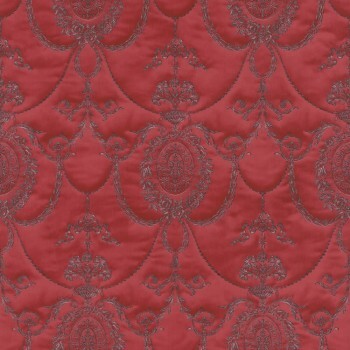 Red vinyl wallpaper ornament pattern Trianon 13 Rasch 570861