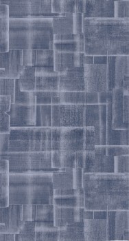 fabric look non-woven wallpaper blue Casadeco - Ginkgo Texdecor GINK86236525